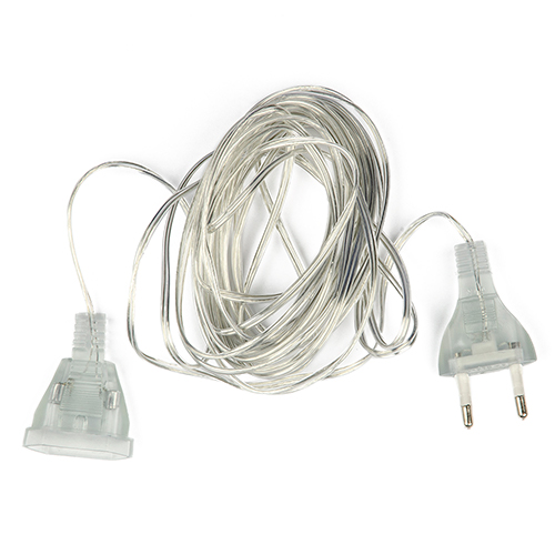 Удлинитель для гирлянд 3м, 10Вт, Y25, прозрачный TM UNIEL Удлинитель для гирлянд 3м, 10Вт, Y25, прозрачный TM UNIEL