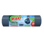 Мешки для мусора 120л 10шт/рулон арт 774 Wikky суперпрочные черные (1/25)