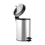 Ведро для мусора Happy Panda HP-TC01S-5 5л, педаль, нерж, внутри пластиковое ведро, d-28см