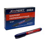 Маркер перманентный синий 10шт/уп. (10)