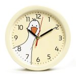 Будильник РУБИН ГУСЬ кварц d=15см, корпус желтый (1/20)