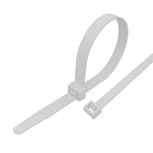 Стяжка нейлон (хомут) 4,8*400мм морозостойкая белая (100шт/уп) REXANT