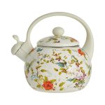 Чайник для плит со свистком EM-1340 2,5л эмалированный ЦВЕТЫ (1/6)