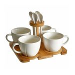 Набор чайный ALPENKOK AK5-002 12 предметов, 180мл, на бамбуковой подставке (1/8)