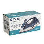 Утюг DELTA DL-153 2200Вт, антипригарное покрытие, белый с бирюзовым (1/10)