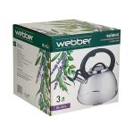 Чайник для плит WEBBER ВЕ-0524 3л капсулированное дно, нерж (1/12)