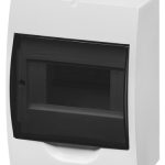 Бокс ЩРН-П-6 модулей, навесной, пластик, белый, дымчатая дверца, без шин, IP41 TDM