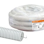 Труба гофрированная ПВХ d 20 с зондом (10 м) легкая 350Н TDM