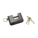 Замок навесной гаражный П-образный 80мм чугун с покрытием (1/40)