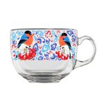 Кружка 450 мл Снегири на рябине (1/12)