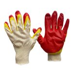 Перчатки х/б 13 класс двойной латексный облив, красный ЛАЙТ арт AM_ct25l2 (10/300)