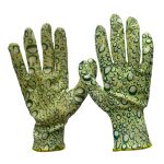 Перчатки полиэфирные 15 класс с рисунком, нитриловый облив, р-р 8, арт 23-103 (5/250)