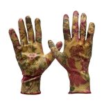 Перчатки полиэфирные 15 класс с нитриловым покрытием, с рисунком, р-р 7, арт 23-103 (5/250)