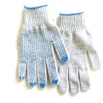 Перчатки х/б с ПВХ 6 ниток 7,5 класс белые (10/200)
