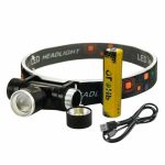 Фонарь налобный аккум LED HT-560-1-T6 1 ярк.+ аккум.+ micro USB, zoom