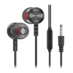 Гарнитура внутриканальная Smartbuy M300, металлич корпус, микрофон, пульт, черн, пакет (1/100)