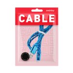 Дата-кабель Smartbuy Type C кабель в рез. оплет. Gear, 1м. мет.након.,