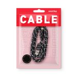 Дата-кабель Smartbuy USB - 8-pin для Apple, нейлон, длина 1 м, черный (iK-512n black) (1/100)