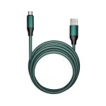 Кабель для зарядки и передачи данных, супертолстый BOLD MICRO USB мятный, 3А, TPE, 1 м, Smartbuy (IK