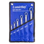 Набор ключей кольцо-кольцо 6 штук, (6-17 мм), в ткан. чехле Smartbuy Tools