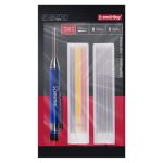 Чертилка/карандаш (скрайбер), набор ручка и 12 грифелей, 6 черн, 3x2 цветных, Smartbuy Tools