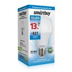 Лампа LED Стандарт 13Вт Е-27 6000K 220V Smartbuy (10/50)