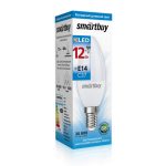 Лампа LED свеча 12Вт E14 6000К C37 Smartbuy