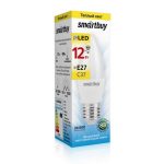 Лампа LED свеча 12Вт E27 3000К C37 Smartbuy