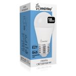 Лампа LED шар 18Вт E27 6000К G45 Smartbuy