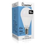 Лампа LED шар 18Вт E14 6000K P45 Smartbuy
