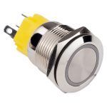 Кнопка антивандальная 19мм 250В с фиксацией (5с) ON-OFF/OFF-ON подсв/красная (SBE-32-S39f19-rp)