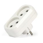 Тройник 2 б/з плоский 10А 250B Smartbuy (SBE-10-A02-2)