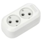 Колодка 2 б/з 10А/2,2кВт Smartbuy (SBE-10-2-00-N)