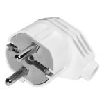 Вилка с/з угловая белая 16А 250В Smartbuy (1/600)