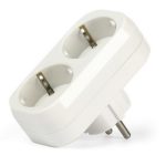 Тройник 2 с/з плоский 16А 250B Smartbuy (SBE-16-A02-2z)