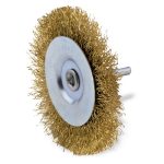 Щетка для дрели металлическая зачистная d 75 мм горизонтальная щетина 0.3 мм, с осью, Smartbuy Tools