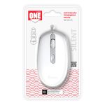Мышь проводная беззвучная Smartbuy ONE 280-W бело-серая (SBM-280-WG) / 40