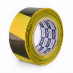 Лента для ограждений неклейкая 50мм черно-желтая без и/у арт 509 Klebebander (1/8)