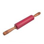 Скалка силиконовая 43*5,5см (24см) с силиконовыми крутящимися ручками VETTA S-6490 (1/72)