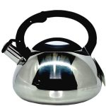 Чайник для плит со свистком 3л нерж, цельнометаллическое индукционное дно ID-KG804 Барс