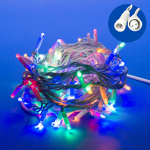 Гирлянда LED 120LED мульти, статическое свечение, провод 10м, соединяемая IP67 TM UNIEL Гирлянда LED 120LED мульти, статическое свечение, провод 10м, соединяемая IP67 TM UNIEL