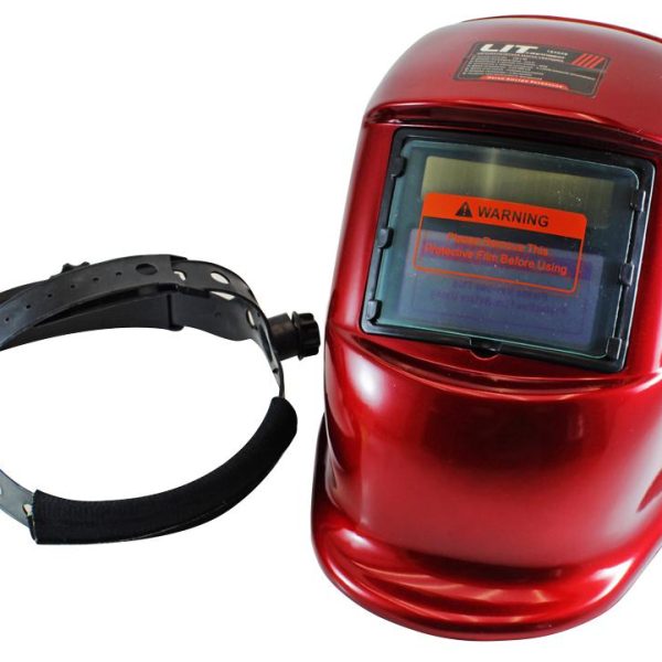 Маска сварщика Хамелеон, 9-13DIN,степень проник света -4 DIN,сол. бат., КРАСНАЯ (1/20)