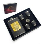 Набор походный с фляжкой подарочный RUSSIA