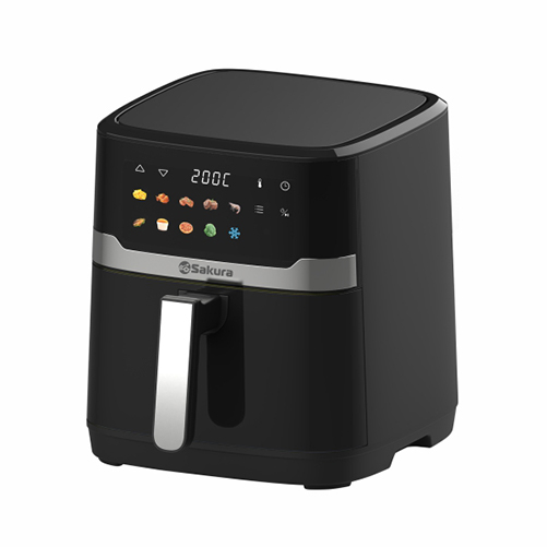 Аэрогриль SAKURA SA-7689BK 1700Вт, 7л, 10 программ, 80-200°C Аэрогриль SAKURA SA-7689BK 1700Вт, 7л, 10 программ, 80-200°C