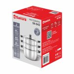 Кастрюля-Мантоварка SAKURA SA-642 2 сетки, 8 литров, 20см