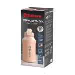 Термобутылка SAKURA TM-03-900P 0,9л, 2в1, трубочка, розовый