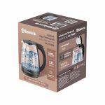 Чайник эл. SAKURA SA-2743BK 1,8л 1800Вт стекло, черный