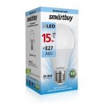 Лампа LED Стандарт 15Вт Е-27 4000K 220V A60 Smartbuy (10/50)
