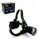 Фонарь налобный аккум LED HT-310-TG 1 ярк.,3 акк.+ шнур TYPE-C, индикатор, zoom