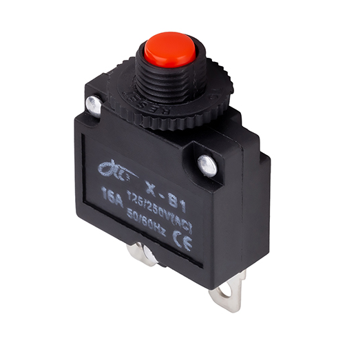 Выключатель-кнопка 250В 16А (2с) ON-OFF красная Smartbay